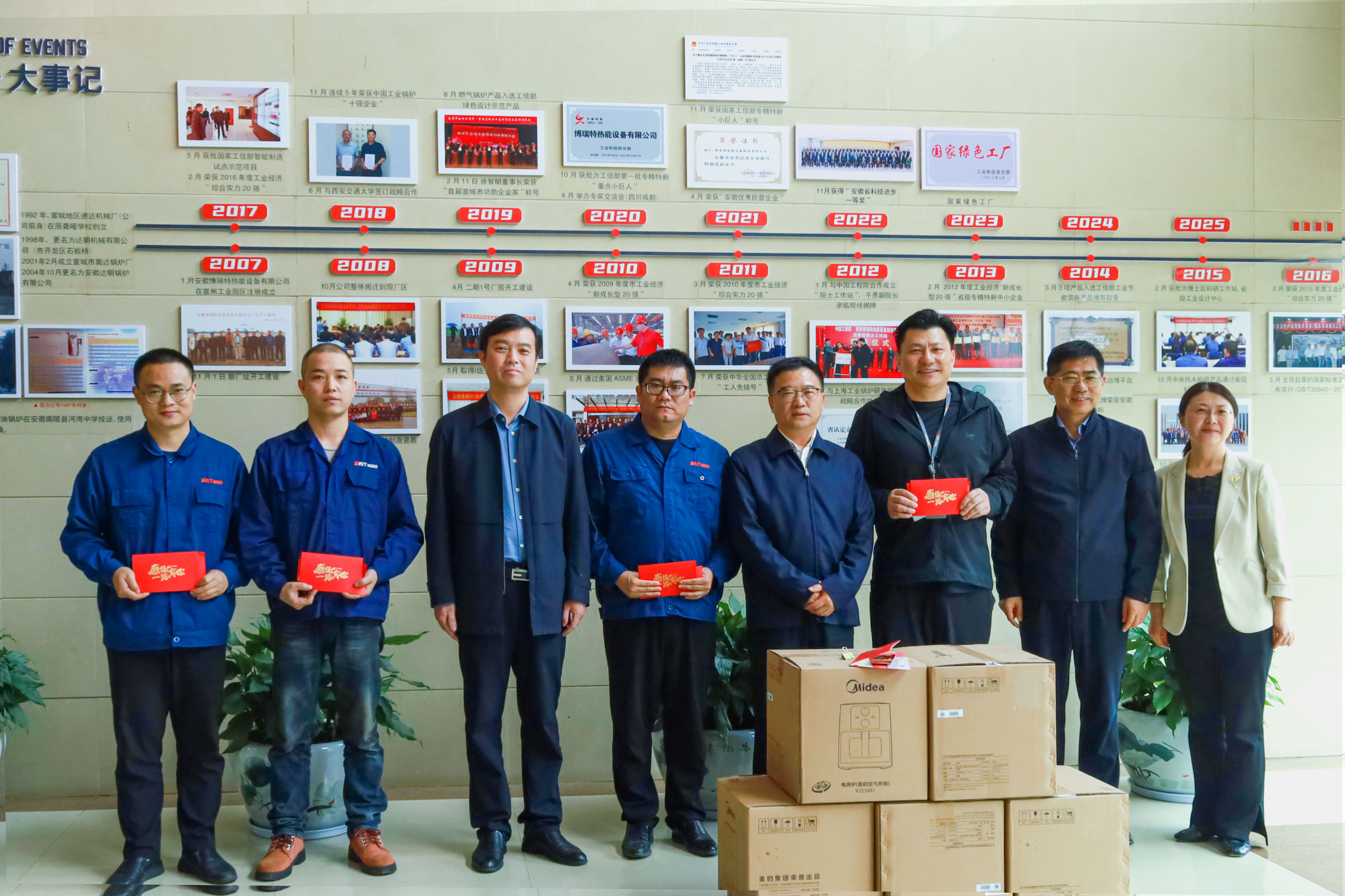 市、區(qū)總工會(huì)慰問公司勞模工匠